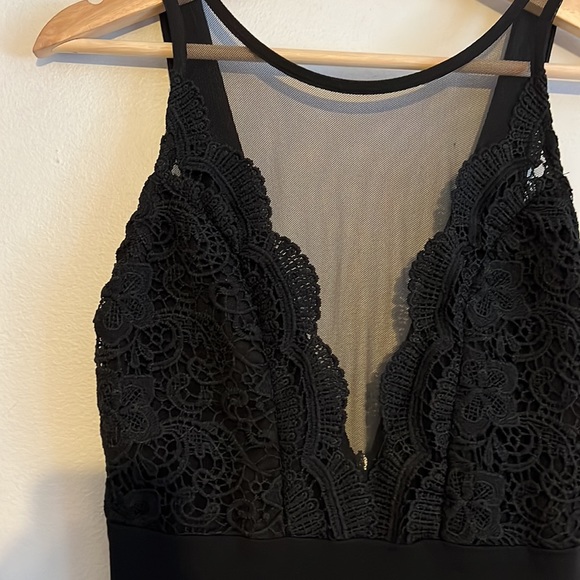 Lulu's Fortune and Fame Black Lace Bodycon Dress - Picture 5 of 6